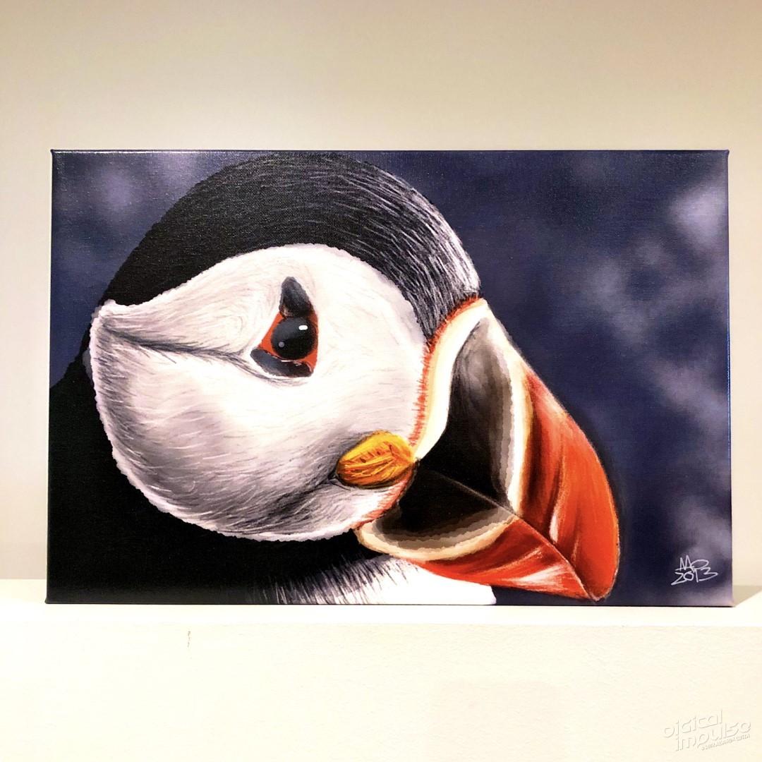 Puffin - 30x45cm Canvas Print preview image