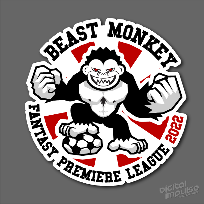 Beast Monkey 2022 FPL Sticker Design preview image