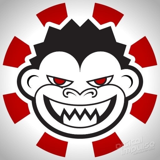 Beast Monkey Head Sticker Design