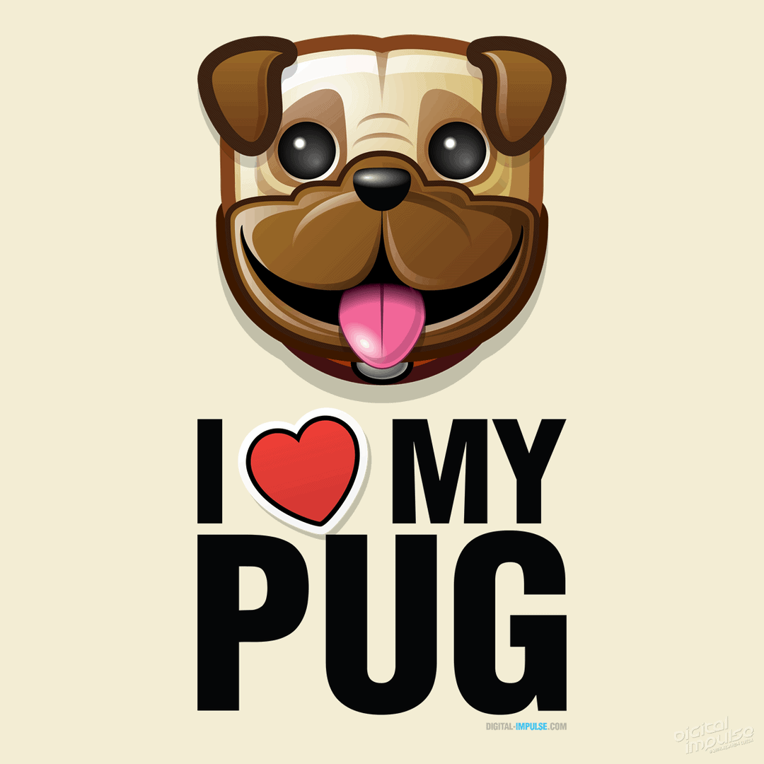 I ❤ My Pug Image