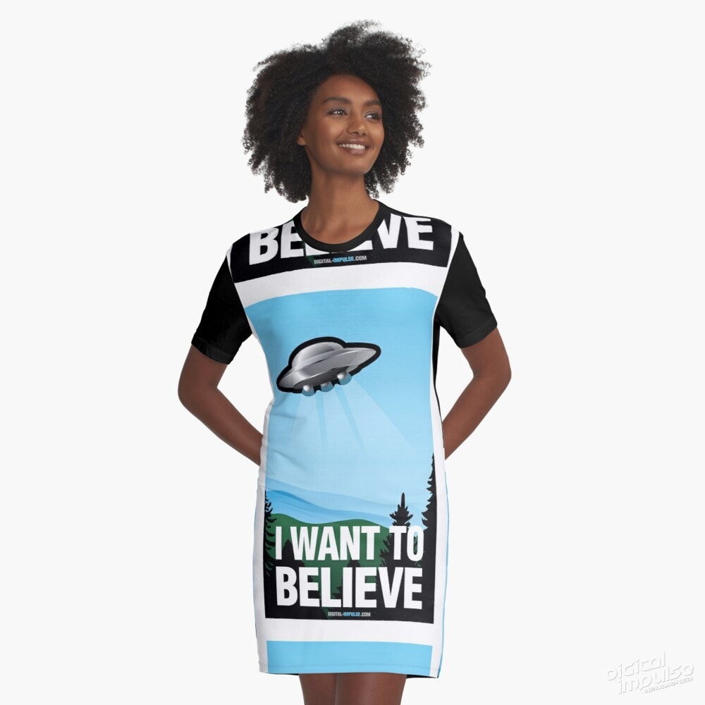 I Want to Believe - Graphic Dress
