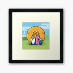 Adventure Time Family Snap - Framed Print image