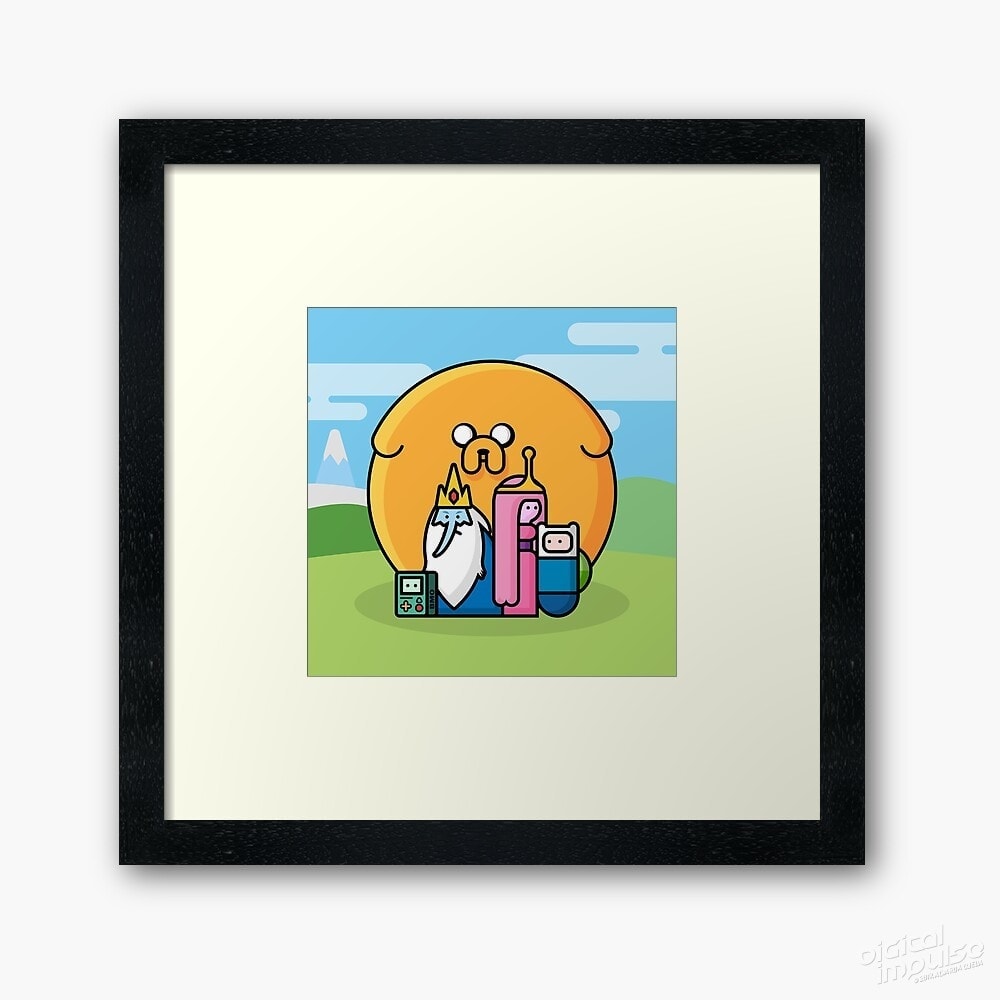 Adventure Time Family Snap – Framed Print