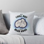 Let's Chill Out & Enjoy Bear Hugs - Throw Pillow image