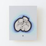 Let's Chill Out & Enjoy Bear Hugs - Wood Mounted Print image