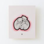 I Can't Bear To Be Without You - Wood Mounted Print image