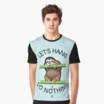 Let's Hang & Do Nothing Sloth - Graphic Tee image
