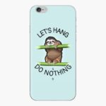 Let's Hang & Do Nothing Sloth - iPhone Skin image