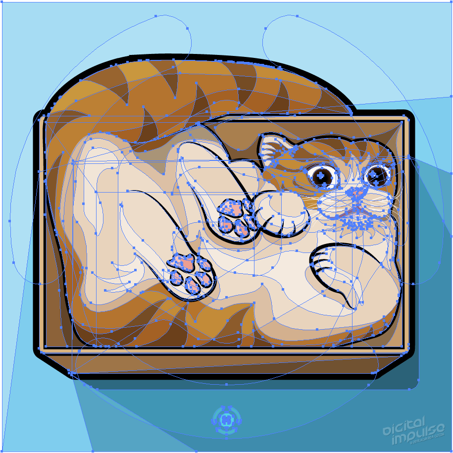 Cat In A Box Vectors preview image
