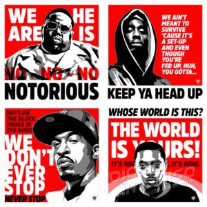 Hip-Hop Legends Illustration Preview image