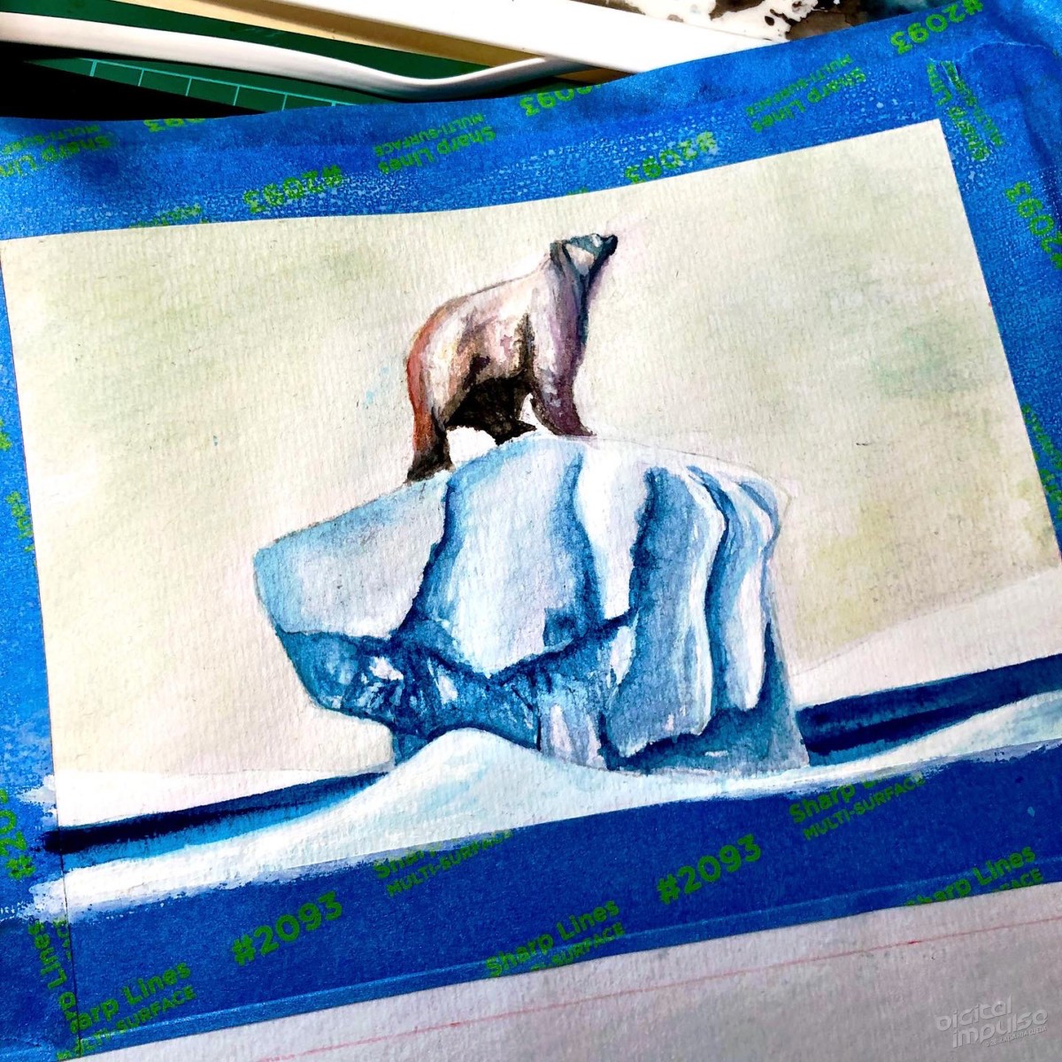 Polar Bear on Ice masked preview image