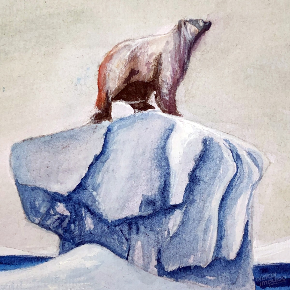 Polar Bear on Ice Detail Preview Image