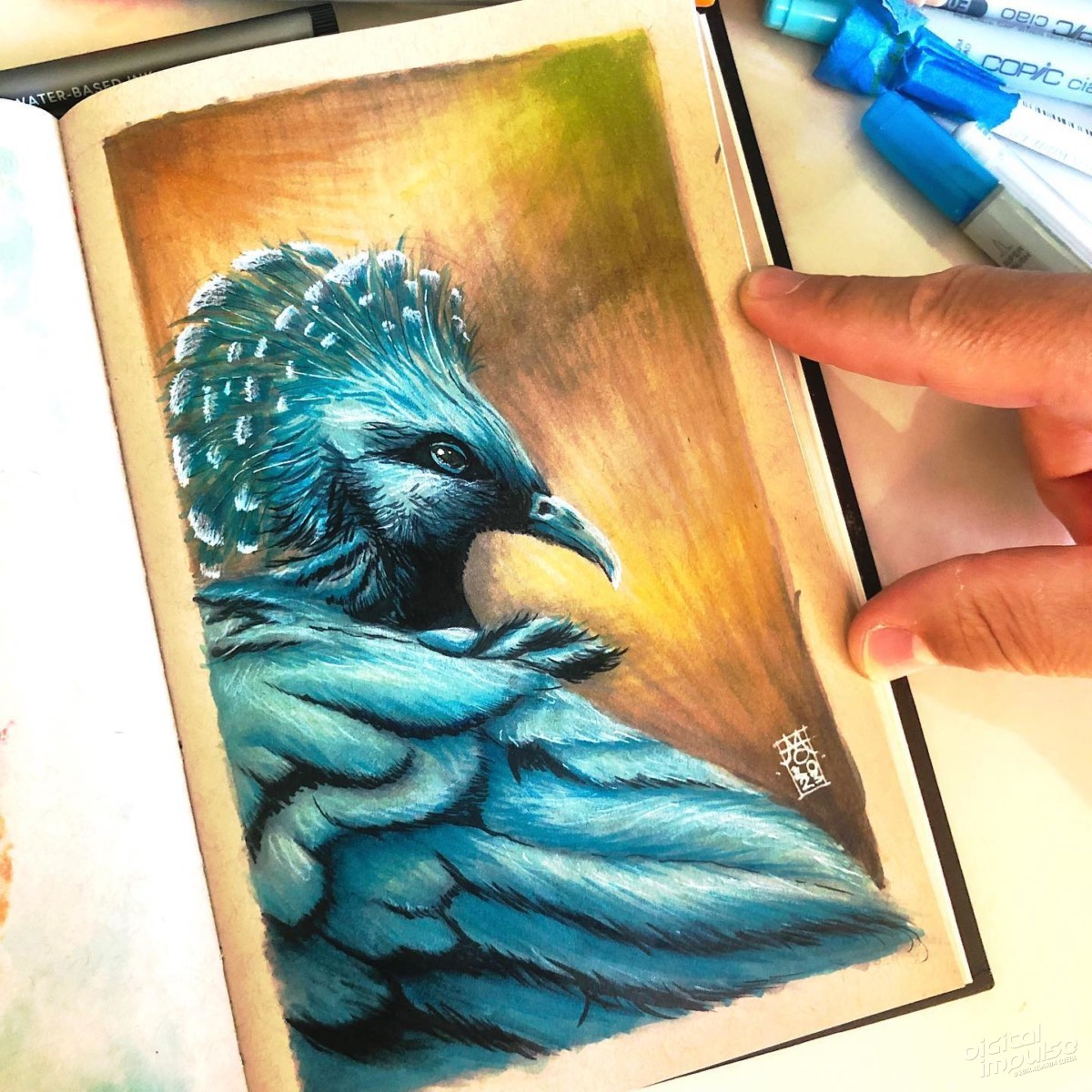 Crowned Pigeon illustration - 02 preview image