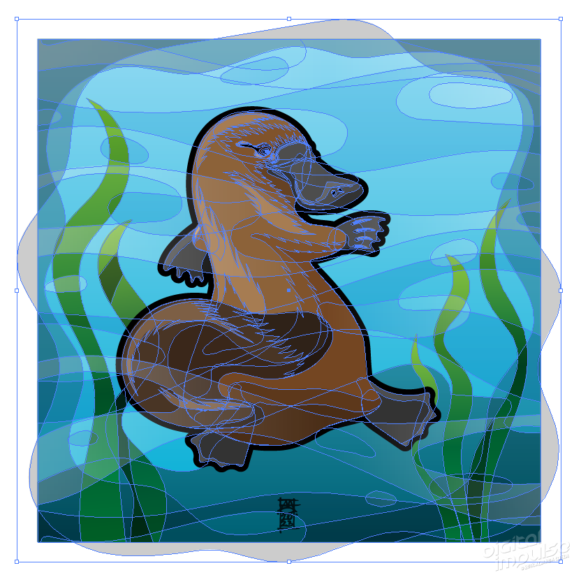 Platypus Vector Illustration Vector Nodes preview image