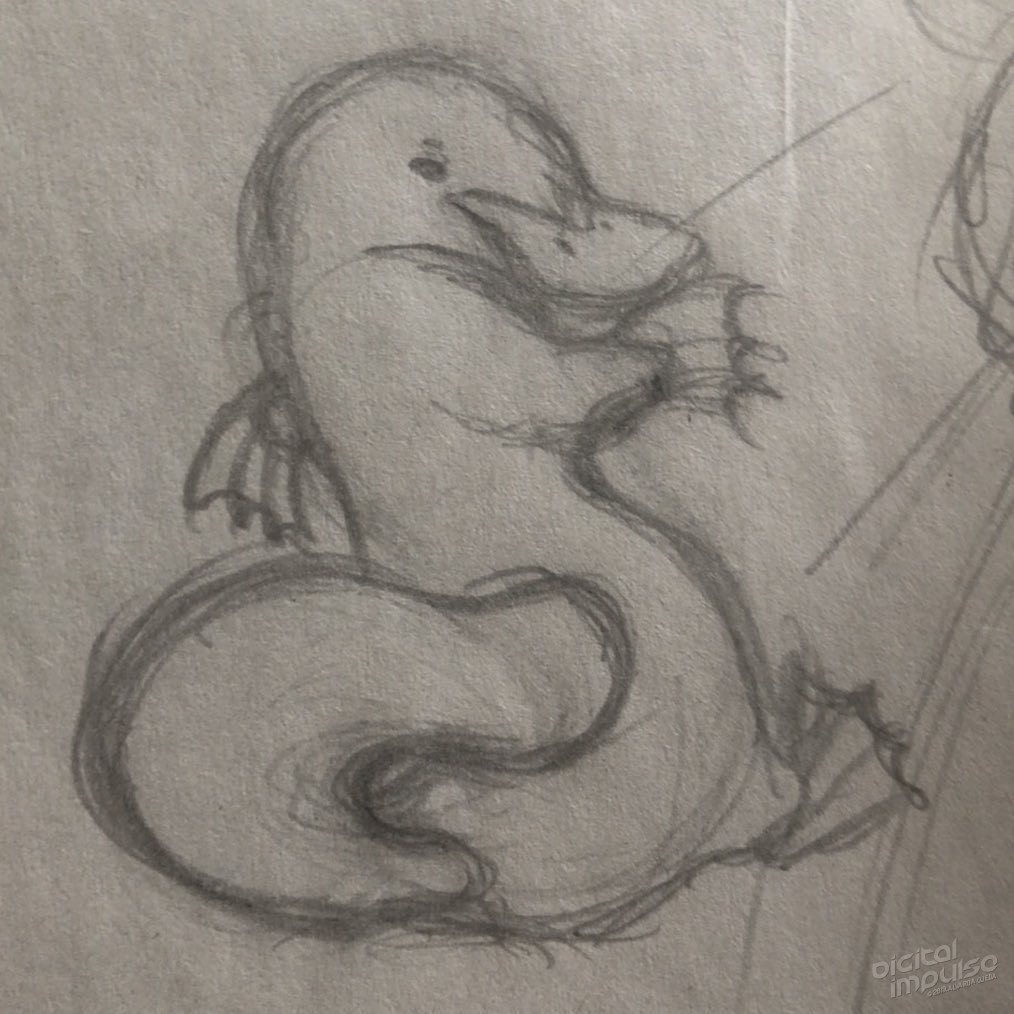 Platypus Vector Illustration Sketch preview image