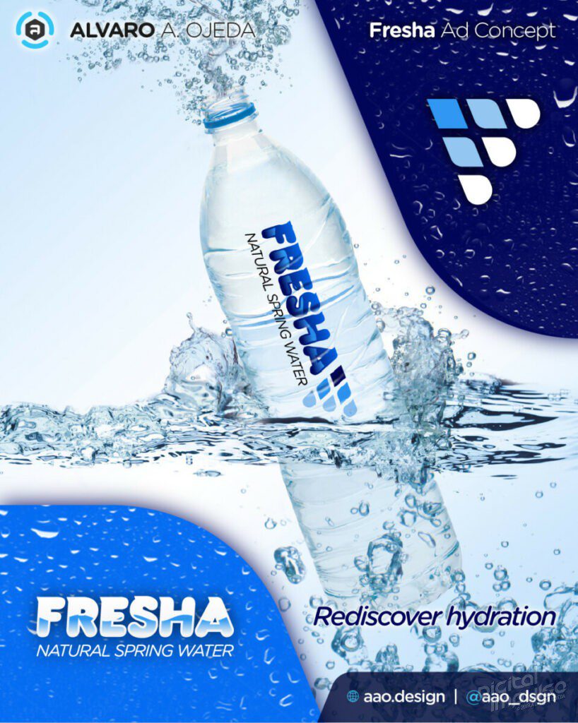 Fresha Spring Water Ad Concept preview image
