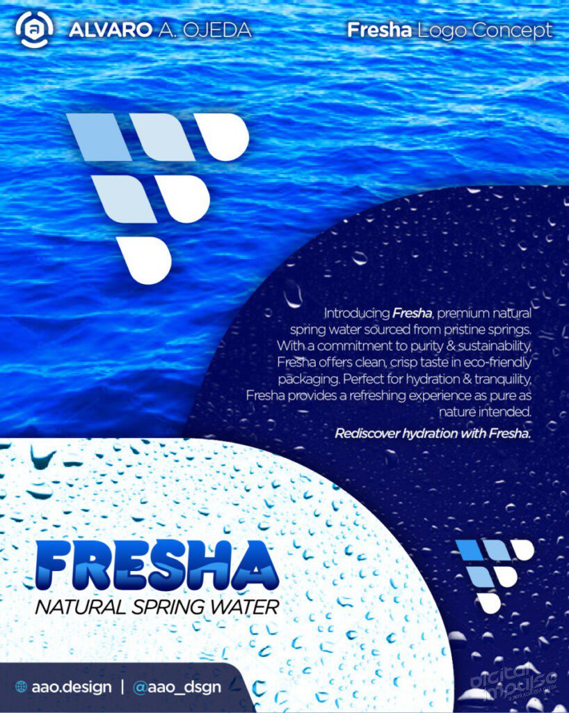 Fresha Spring Water Logo Concept preview image